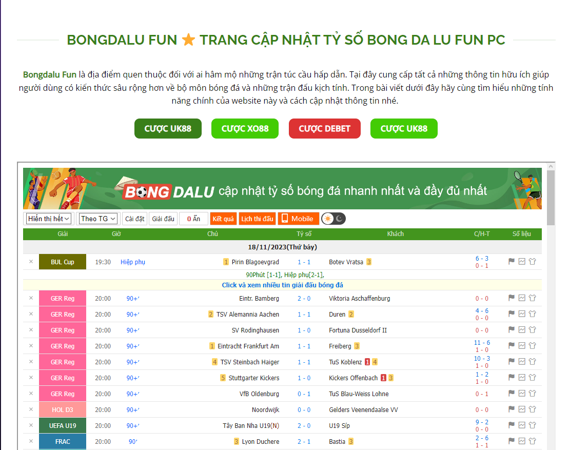 Cảm nhận đôi nét về bóng đá lu fun