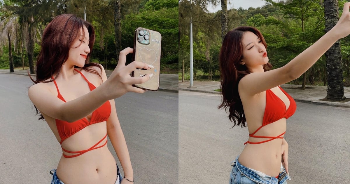 MC Linh nắng hot girl làng game mặc bikini “đốt mắt” fan  