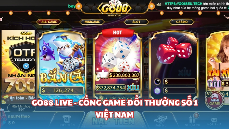 Go88 live – Cổng game số 1 cho những trải nghiệm hoàn hảo